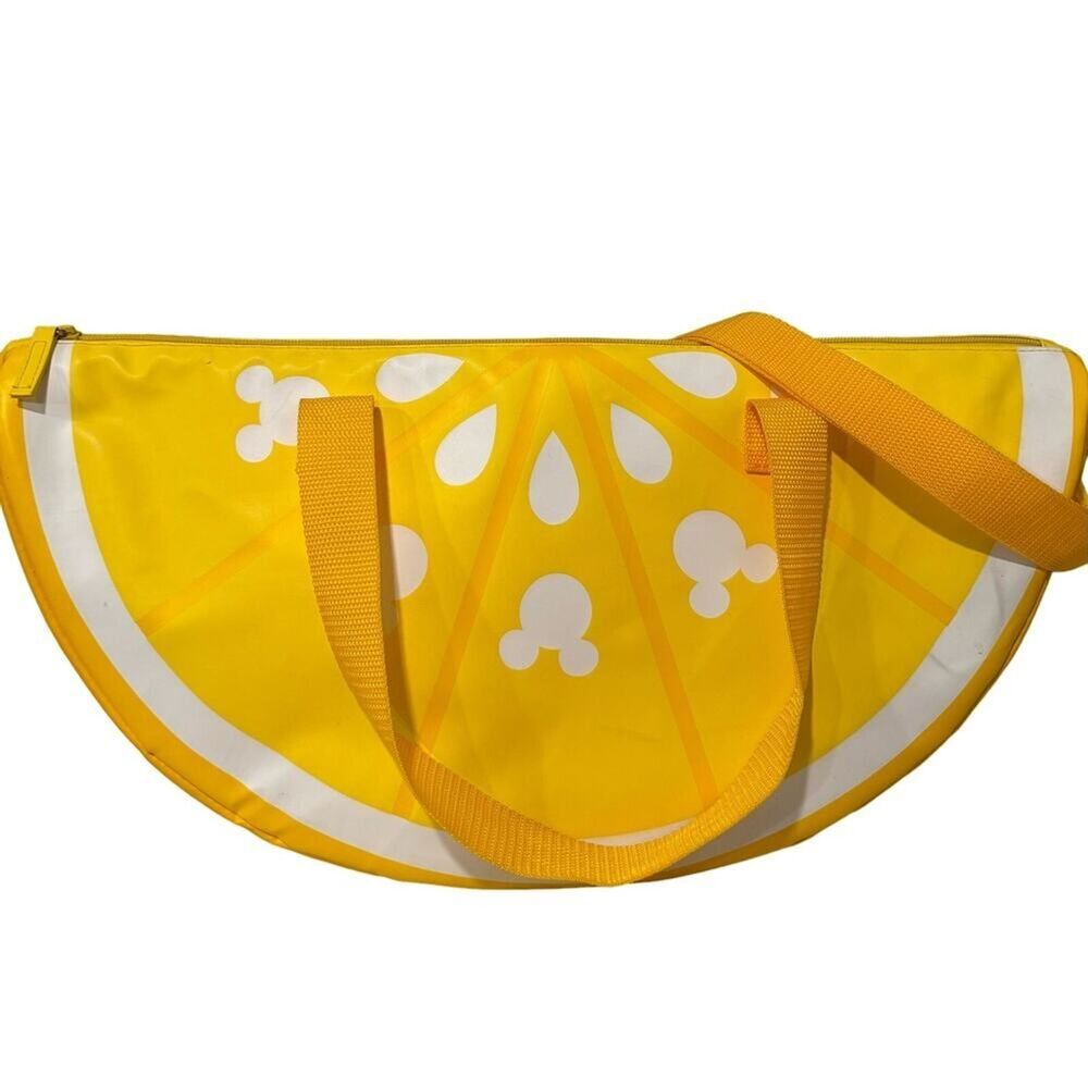 Disney Mickey Mouse Lemon Slice Insulated Cooler Bag Fun Summer Tote